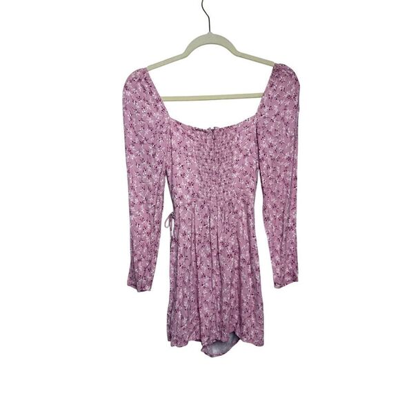 Reformation Rosalie Pink Floral Mini Dress Sz. 2 - Picture 6 of 9